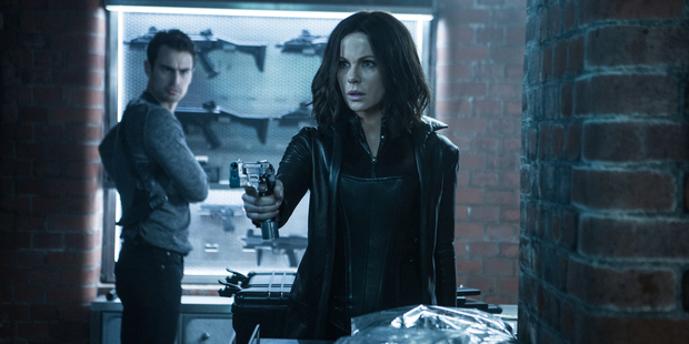 Kate Beckinsale and Theo James star in the film, Underworld: Blood Wars. Photo / Larry Horricks
