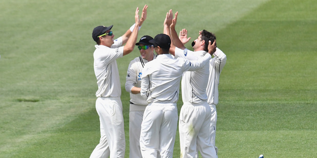 Pakistan pulled themselves back into the second test against New Zealand with a spirited batting display on the third morning at Seddon Park today. Photo / Getty Images.
