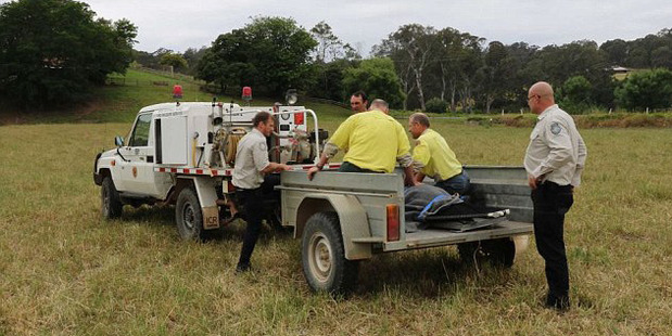 A team of National Parks and Wildlife service officers and council rangers rescued the seal and towed it to safety. Photo / National Parks and Wildlife Service Merimbula