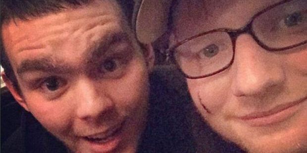 Princess Beatrice cut singer Ed Sheeran's face with a ceremonial sword.