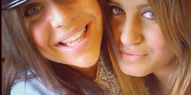 Tragedy: Alexandra Mezher, right with her best friend Lejla Filipovic at their high school graduation in 2012. Photo / AP