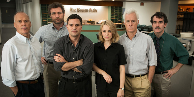 The cast of the film, Spotlight.
