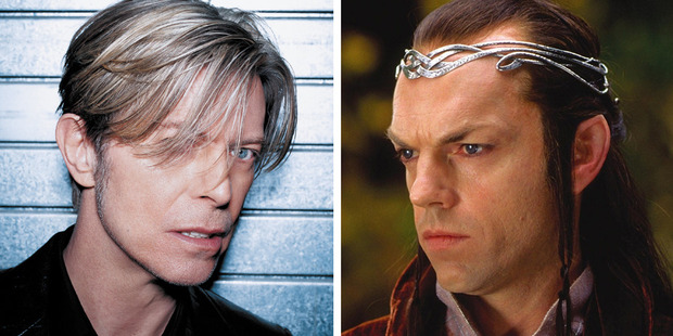 David Bowie reportedly auditioned for the part of elf king Elrond, eventually played by Hugo Weaving in The Lord of the Rings and The Hobbit films.