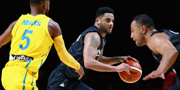 Corey Webster of the Tall Ferns drives to the basket. Photo / Getty Images