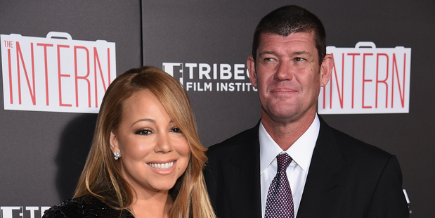Mariah Carey and James Packer. Photo / Getty Images