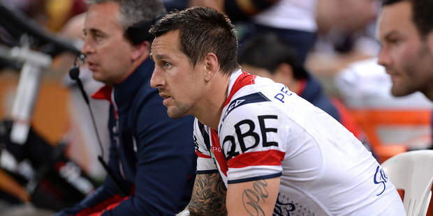 Channel Seven in Australia claims Mitchell Pearce has been filmed making an advance on a woman at a party, before she turned him away. Photo / Getty Images