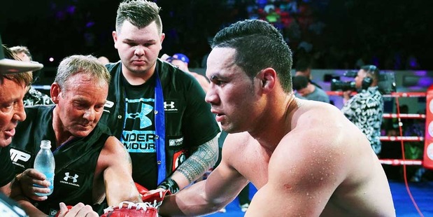 New Zealand Heavyweight boxer Joseph Parker during the Rumble in Paradise. Photo / Photosport.co.nz