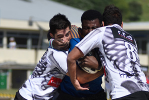 Beach rugby tournament. Hawks Bay vs Inside runners Tauranga. Photo/George Novak