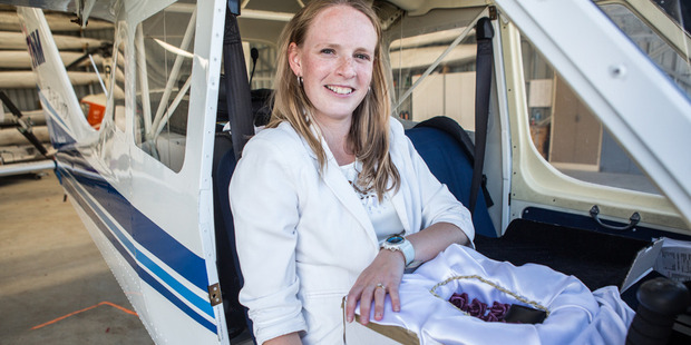 The couple are getting married 10 years to the day after first meeting on an Air New Zealand flight. Photo / Supplied by Chris Hoffmann