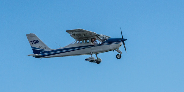 Chris took Danielle for a flight to pop the big question. Photo / Supplied by Chris Hoffmann.