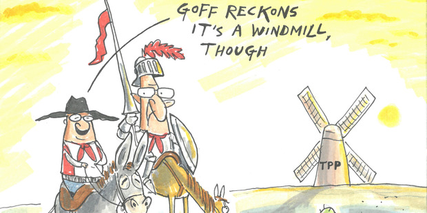 Labour says the TPP undermines New Zealand's sovereignty. Illustration / Guy Body