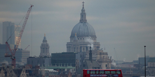 The video shows pictures of Tower Bridge and St Paul's Cathedral in London, and claims Isis is ready to strike "any time, anywhere". Photo / AP
