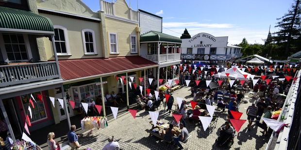 Crowds enjoying the National Jazz Festival at the Tauranga Historic Village. Photo/file