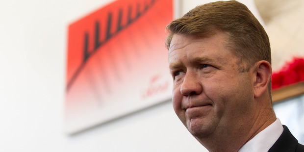Former Labour Party leader David Cunliffe speaks to the media at his New Lynn Electoral office. Photo/ Jason Oxenham