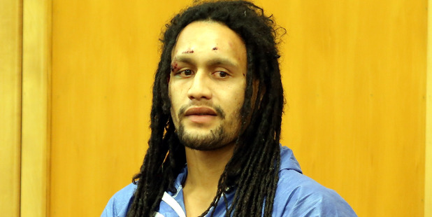 Dolphy Kohu in Whanganui District Court in August after manhunt in the Waimarino.
