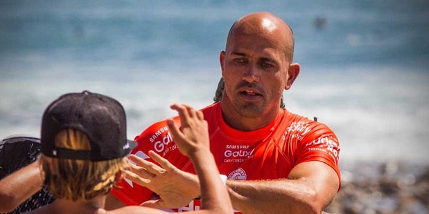 Kelly Slater has saved the life of a mother and child who were swept away at sea. Photo / Getty Images.