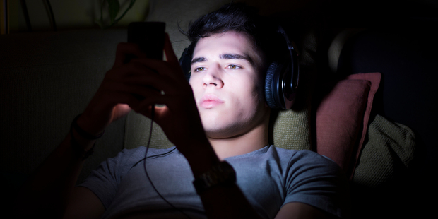 Late-night texting contributes to sleep-related problems and affects academic performance. Photo / iStock