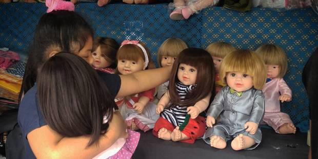 'Child Angel' dolls have become increasingly popular in Thailand. Photo / Instagram, vitrawee