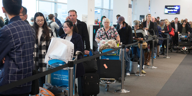 Passengers have vented their frustration at the traffic chaos at Auckland Airport, which saw some some missing their flights. Photo / Mark Mitchell