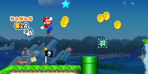 This image provided by Nintendo shows a screenshot from the game "Super Mario Run," which the gaming giant released for the iPhone on Dec. 15, 2016. Nintendo has done a good job translating