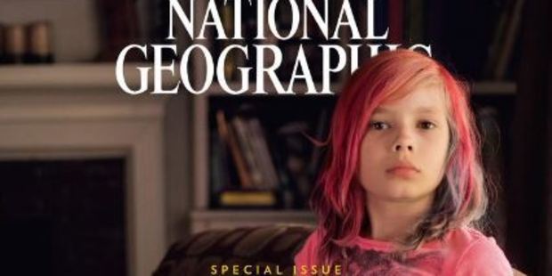 National Geographic's January 2017 cover features Avery Jackson on its cover. Photo / National Geographic