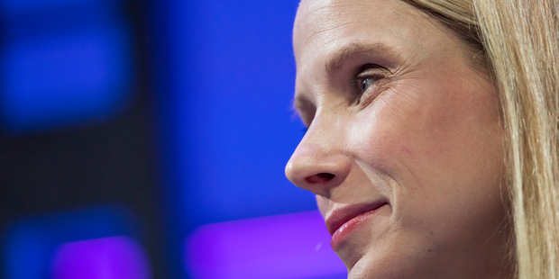 While boasting more than 1 billion users, Yahoo has struggled to keep pace with growth in online advertising. Photo / Bloomberg