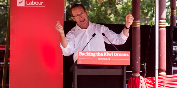 Labour leader Andrew Little during yesterday's Labour family picnic held at Albert Park. Photo / Dean Purcell