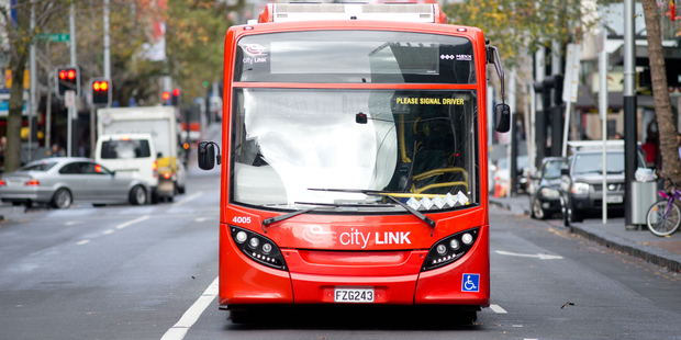 Bus drivers claim their employer has been increasing working hours without providing toilet breaks. Photo / Richard Robinson