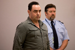 Phillip Musson being sentenced at the Auckland District Court on a raft of drugs charges in 2014. Photo / Dean Purcell