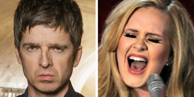 Noel Gallagher is not a fan of Adele's music. Photo / Supplied, AP