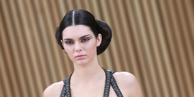 Kendall Jenner walks the Chanel runway at Paris Fashion Week. Photo / Getty