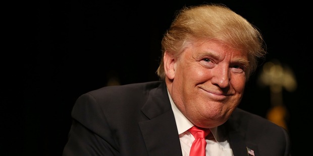 Republican presidential candidate Donald Trump attends a campaign rally at the Sioux City Orpheum Theatre. Photo / Getty