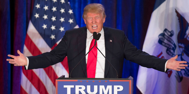 The results scrambled the Republican race as it heads to New Hampshire, giving the GOP a genuine three-way contest that will put Donald Trump to tests he hasn't been faced. Photo / Getty Images