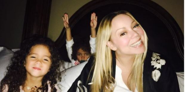 Singer Mariah Carey is keeping a big piece of news from her children Monroe and Moroccan. Photo / Instagram