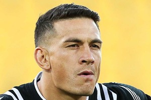 Sonny Bill Williams ended up celebrating a victorious debut for the All Blacks sevens. Photo / Getty Images.