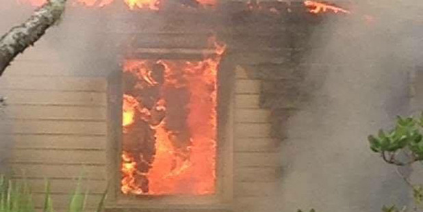 The fire is considered suspicious but the cause is unknown. Photo / Devon Venter