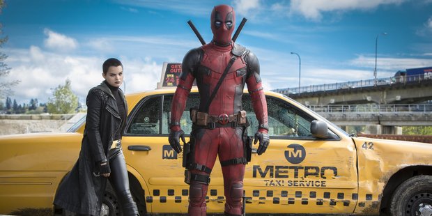 A scene from the movie Deadpool.