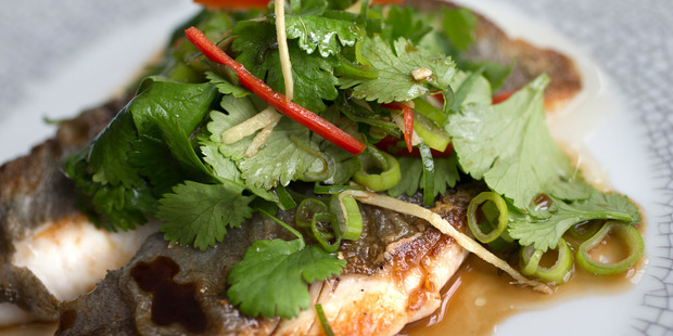 John Dory with greens. Photos / Nick Reed