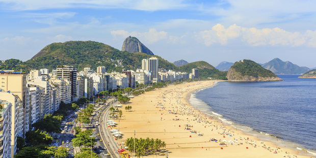 Copacabana Beach in Rio de Janeiro, Brazil. Photo / Getty Images