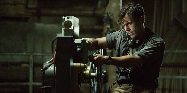 Disney shows Casey Affleck in a scene from, The Finest Hours, a heroic action-thriller based on the true story of the most daring rescue in the history of the Coast Guard. Photo / AP