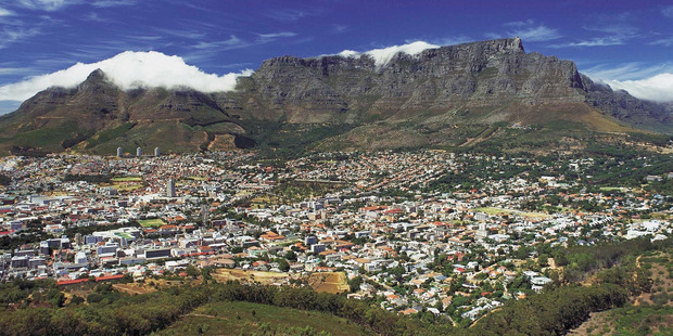 Cape Town, with Table Mountain behind. Photo / Supplied