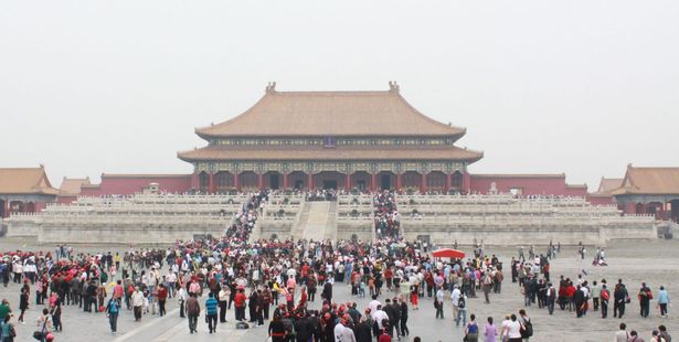 The main courtyard at the Forbidden City, Beijing. Photo / Jim Eagles