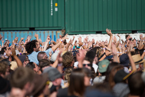 Some of the near sell-out crowd take in the day's music. Photo / Jason Dorday.