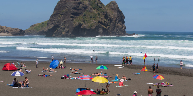 Piha beach. Photo / Brett Phibbs