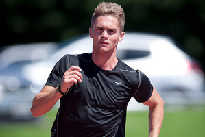 Tauranga's national sprint champion Kodi Harman was in action at Athletics Tauranga's club night on Tuesday.