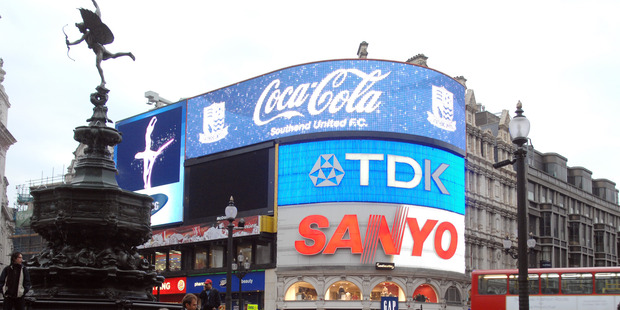 Piccadilly Circus in London. Photo / Ross Setford