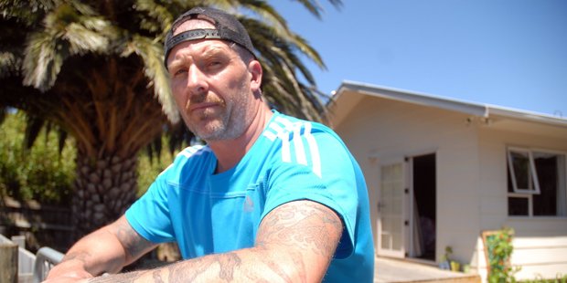 Featherston solo father Stephen Longshaw has vowed to defend his children against a gang of teens. Photo / Nathan Crombie