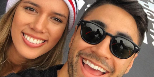 New Zealand sports stars Kayla Cullen and Shaun Johnson. Photo / Instagram