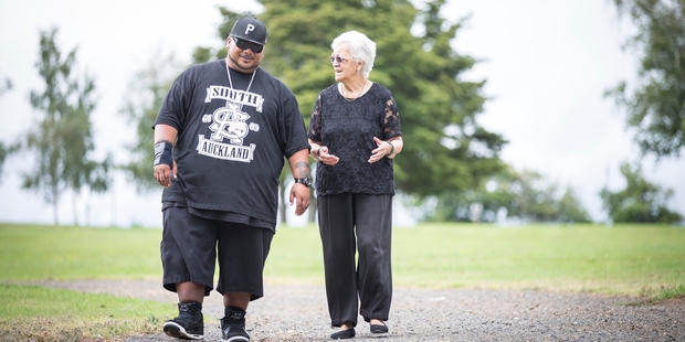 Hip-hop star Savage and Rose Whaiapu, chairperson of Toi O Manukau, both highlight the importance of Waitangi Day. Photo / Michael Craig