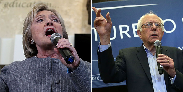 It was down to a dead heat between Bernie Sanders and Hillary Clinton in Iowa. Photo / Getty